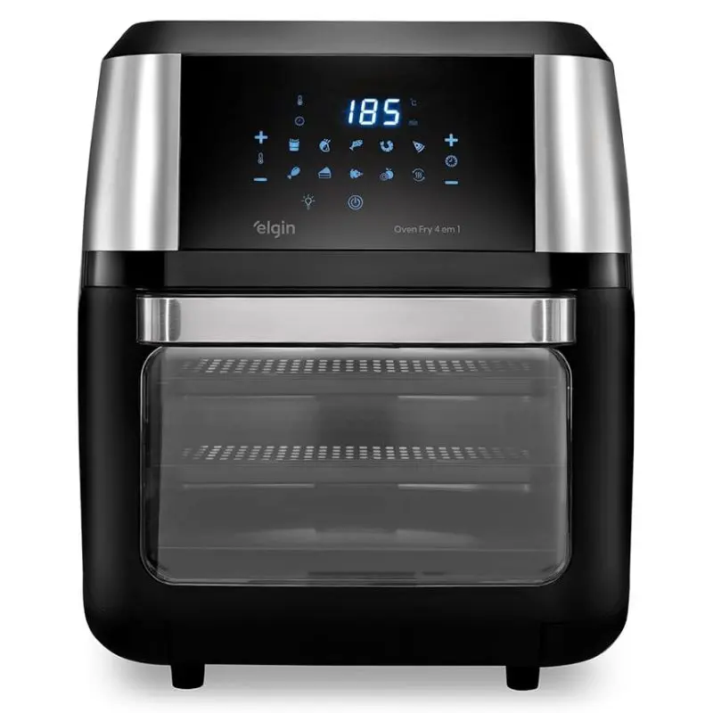 Forno Air Fryer Elgin Oven Fry preparando alimentos crocantes em cozinha moderna