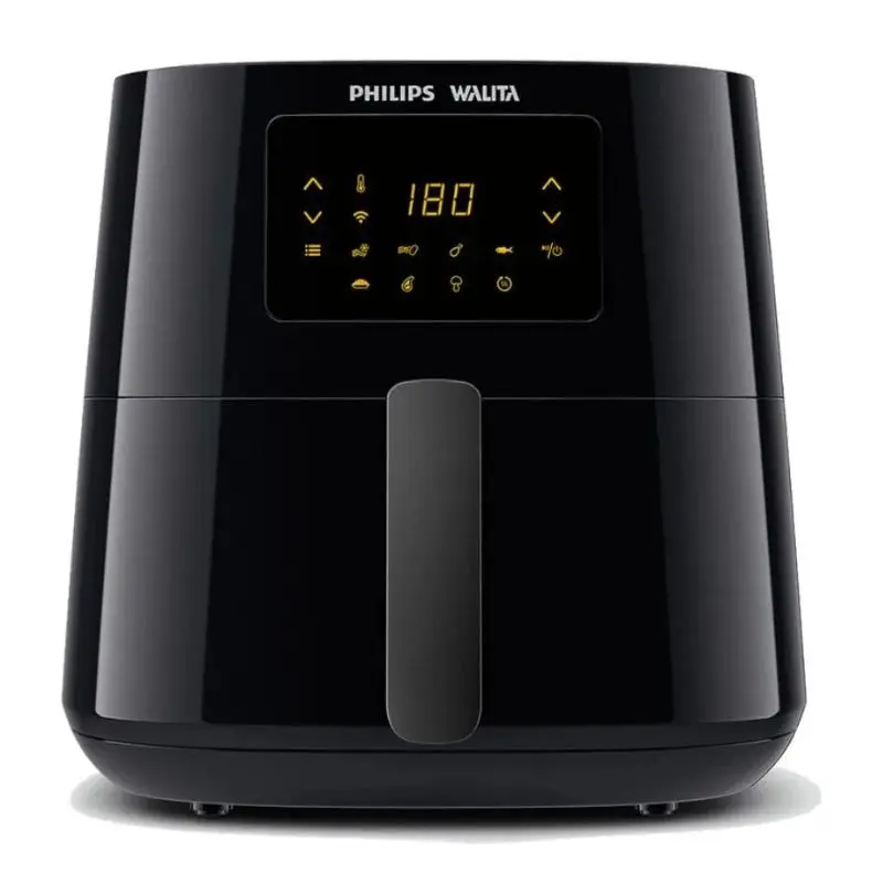 Air Fryer Philips Walita Essential XL preparando alimentos crocantes em cozinha moderna