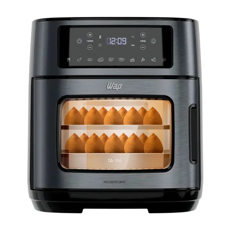 Air Fryer Wap Oven Digital de 12 Litros. Muito espaço para família cozinhar.