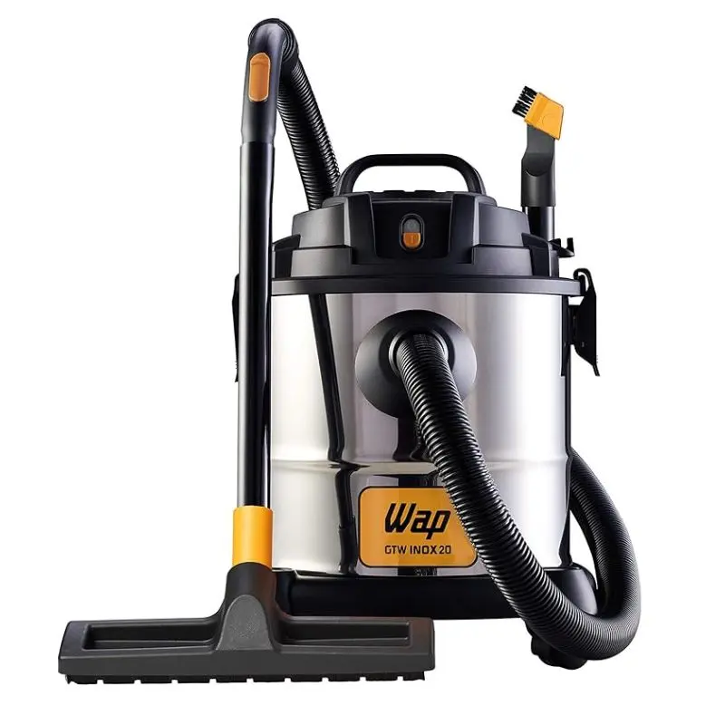 Aspirador de pó e água WAP DTW 20 inox com filtro lavável